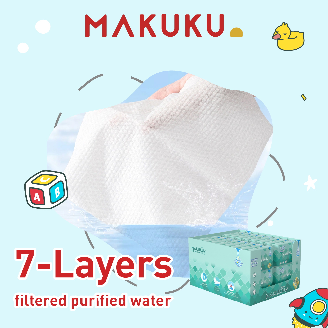 7-layers filtered purified water